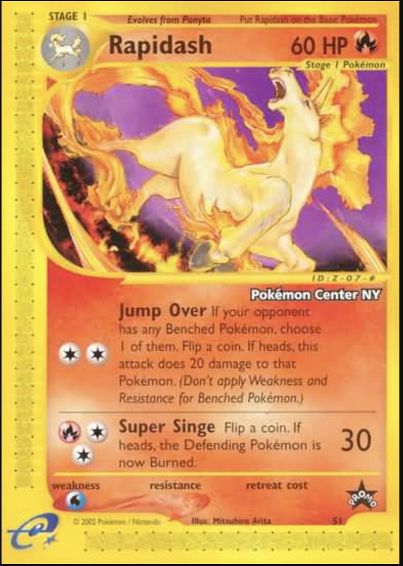 Pokemon Center NY Stamped Black Star Promos: Rare Version