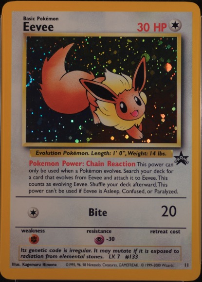 JR Pokemon Stamp Rally Non-holo Promo Eevee and Meowth: Normal Version