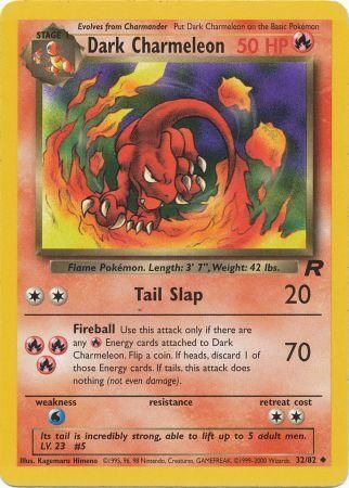 Team Rocket Dark Charmeleon Kraft Giveaway Wizards Stamp: Normal Version